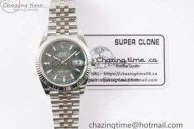 0218 DateJust 41 126234 Clean 1:1 Best Edition 904L Steel Green Textured Dial on Jubilee Bracelet VR OdorResistant 1995